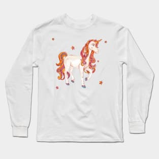 Lovely Pink Unicorn Long Sleeve T-Shirt